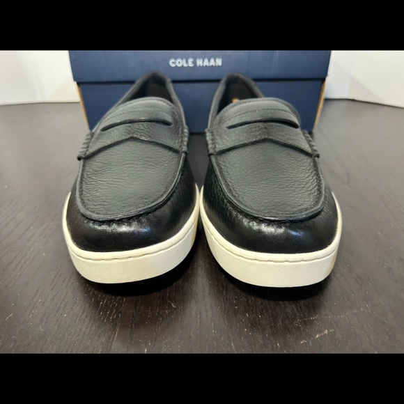 Cole Haan Nantucket Pebbled Leather Penny Loafers Shoes Black Mens Size 13M main image 6